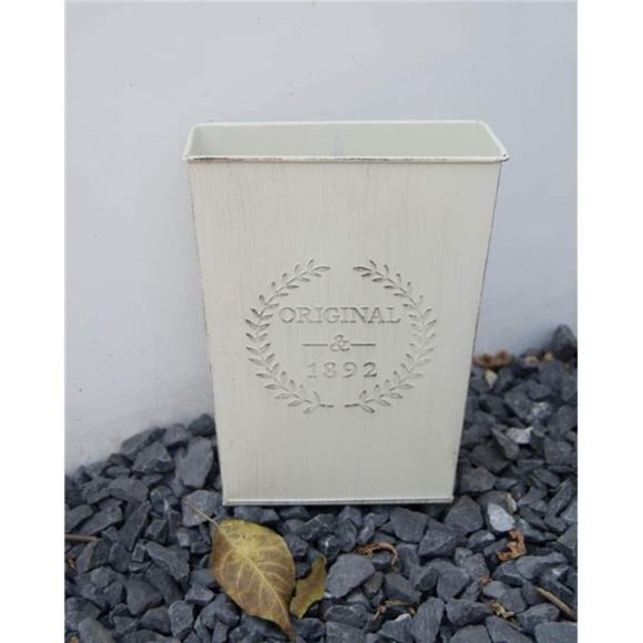 Set of 2 Farmhouse Metal Wall Planter, Rustic Wall Decor  Hanging Wall Vase - Picture 7 of 7